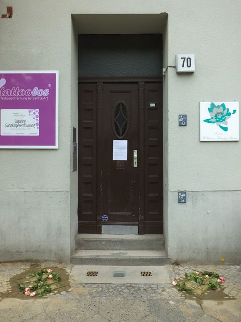 Hauseingang Westfälische Str. 70, Foto: H-J. Hupka, 2014