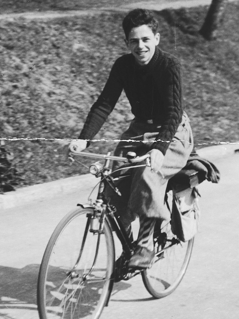 Peter Salz nach seiner Flucht von Frankreich in die Schweiz.