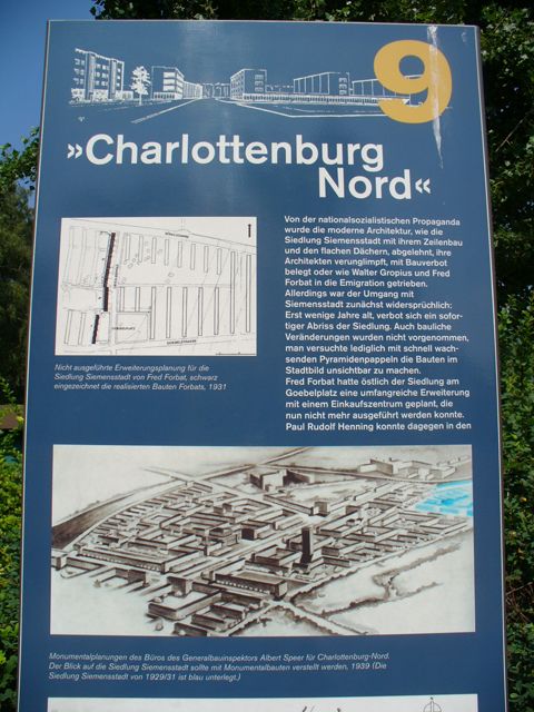 Infotafel 9 "Charlottenburg-Nord", 7.8.2007, Foto: KHMM