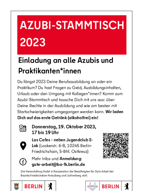 Flyer Azubi-stammtisch 2023