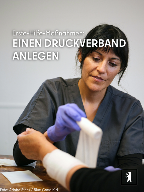 Erste-Hilfe Druckverband anlegen