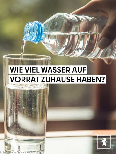 Wasser auf Vorrat für Zuhause