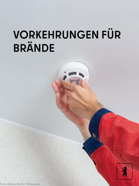 Vorsorge für den Fall eines Wohnungsbrandes