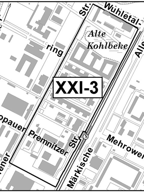 Kartendarstellung des Geltungsbereichs des Bebauungsplans