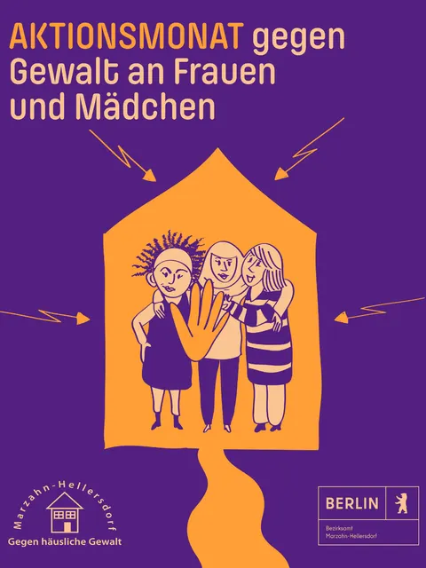 Titelbild Aktionsmonat gegen Gewalt an Frauen und Mädchen