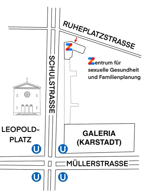 Lagekarte zum Standort Ruheplatzstr.13