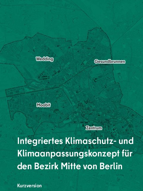 Titelseite der Kurzversion des bezirklichen Klimaschutz- und Klimaanpassungskonzepts