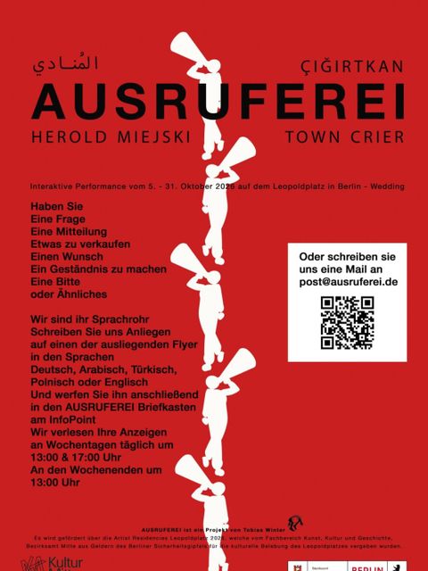 Plakat Ausruferei