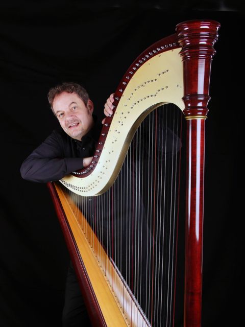 Harfenist Thomas Siener (Bild: S. Sharifi)