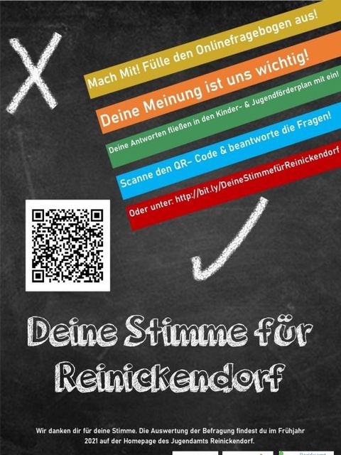 Plakat zur Onlinebefragung (Bild: BA Reinickendorf)