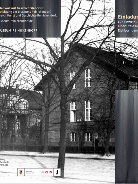 Der Gedenkort Eichborndamm 238 (Bild: Museum Reinickendorf)