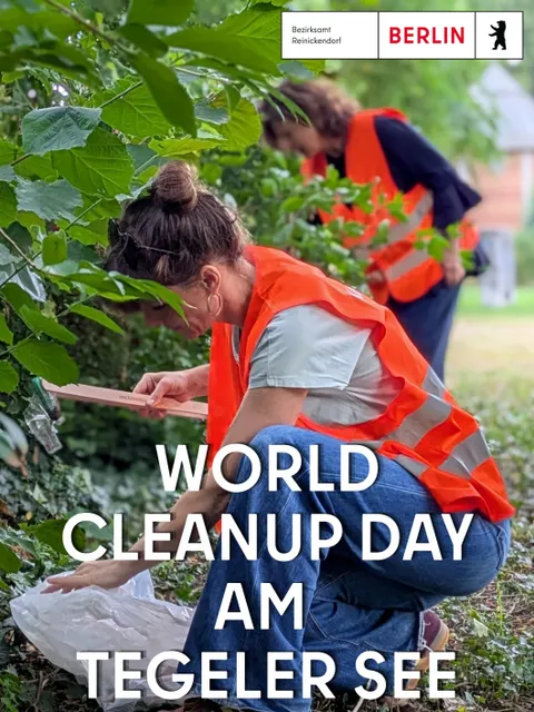 Einladung zum World Cleanup Day am Tegeler See 20.09.2026 (Bild: BA Reinickendorf )