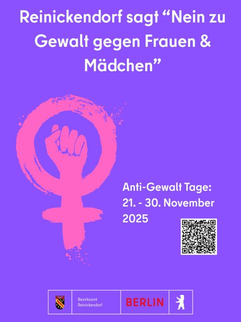 Reinickendorf sagt “Nein zu Gewalt gegen Frauen & Mädchen” - FINAL Bild PM
