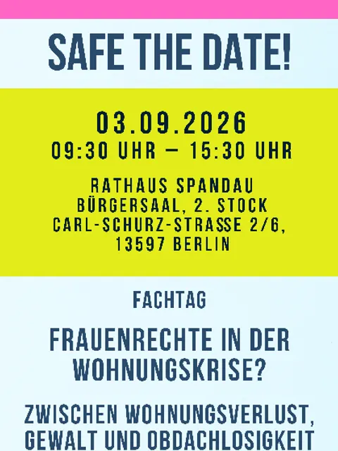 Safe-the-Date Fachtag am 03.09.2026