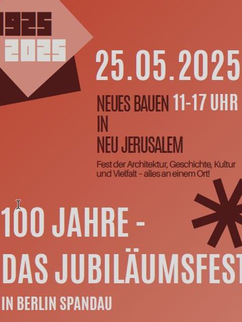 Flyer 100 Jahre Erwin Gutkind Siedlung Staaken 2025