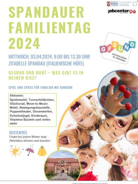 Poster des Spandauer Familientags 2024
