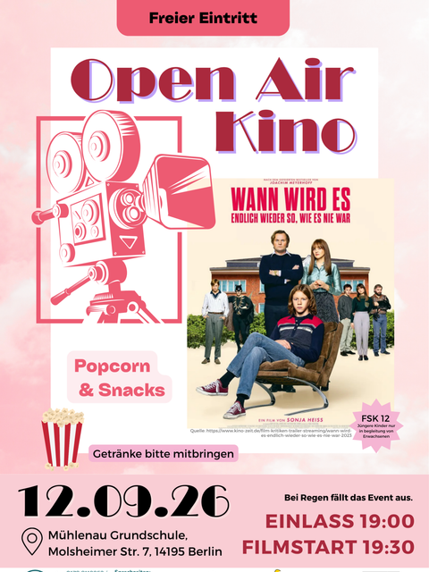 Open Air Kino am 12.09.2026