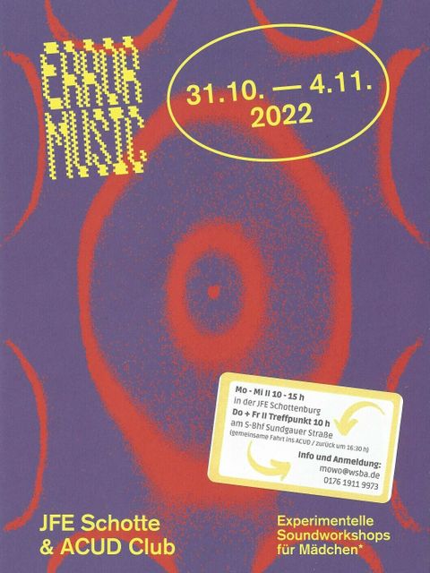 Error Music Soundworkshop für Mädchen* (31.10.-04.11.2022) (Bild: Nachbarschaftshaus Wannseebahn e.V.)