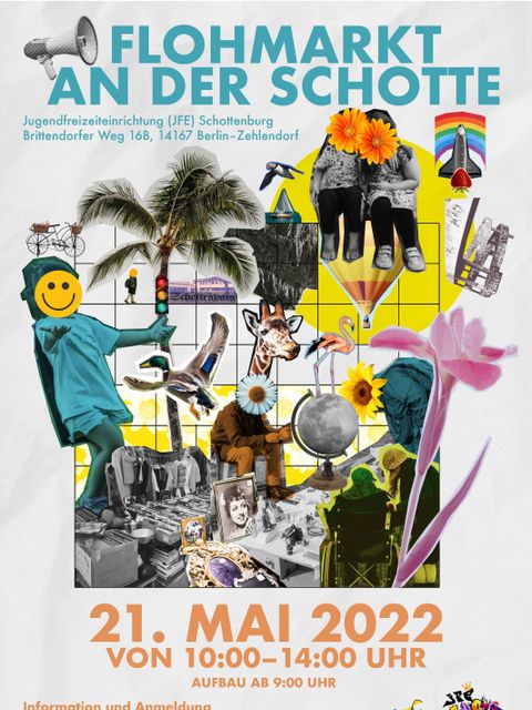 Flyer zum Flohmarkt an der Schotte - 21.05.2022 (Bild: JFE Schottenburg)