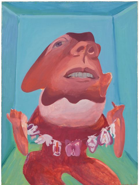 Maria Lassnig Selbstporträt mit Ordenskette