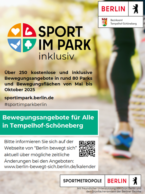 Titelbild Broschüre Sport im Park inklusiv 2025