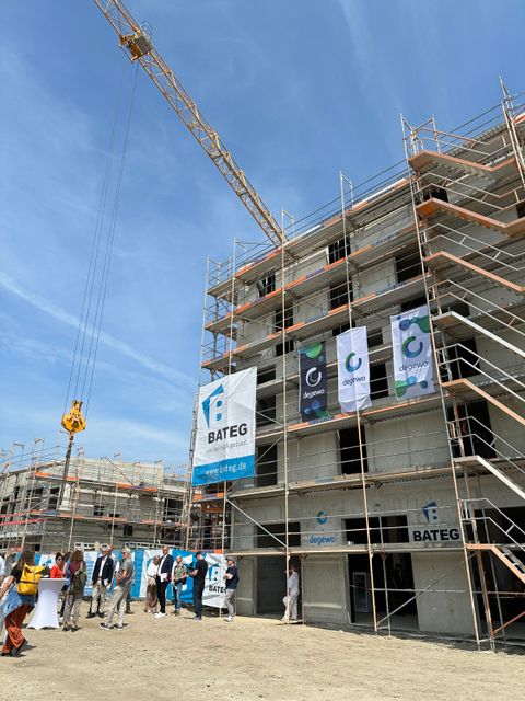 Baustelle eines Wohnhauses