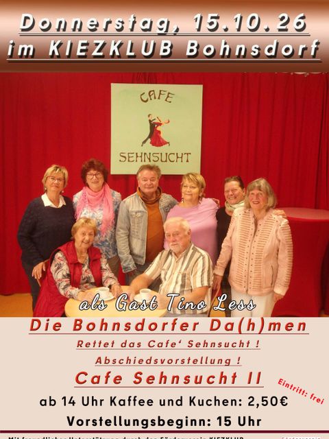 Plakat Bohnsdorfer Dahmen