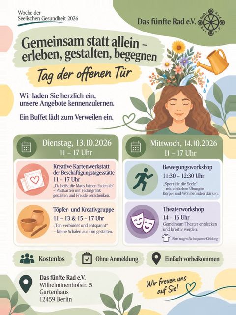 Gemeinsam statt allein - Angebote des 5. Rad e. V.