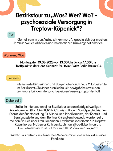 Bezirkstour niedrigschwellige Hilfen in T-K