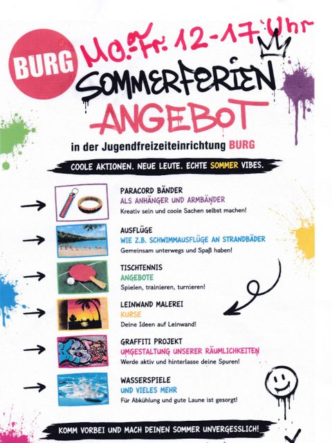 Sommerferien 2026 in der Burg (Bild: Die Burg)