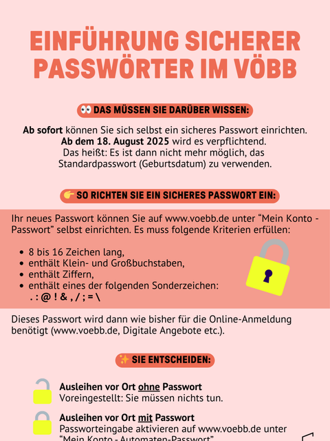 Plakat/Flyer Passwortänderung - 1