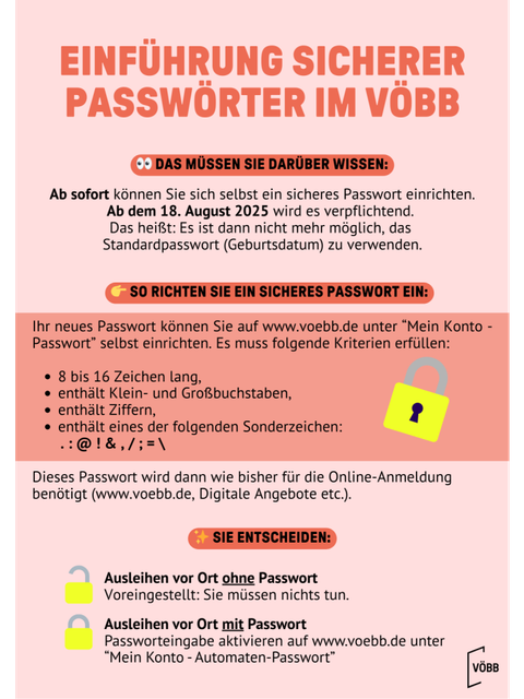 Plakat/Flyer Passwortänderung - 1