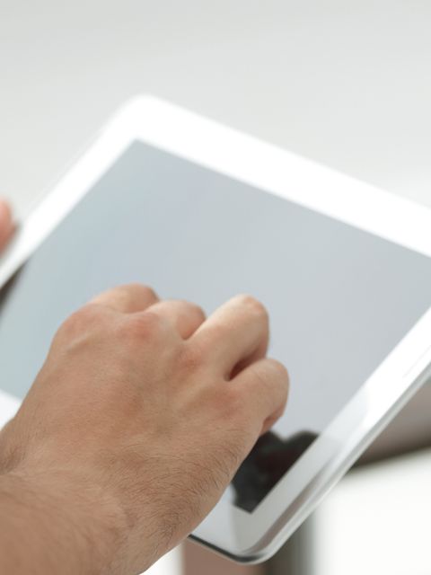 Tablet in Benutzung