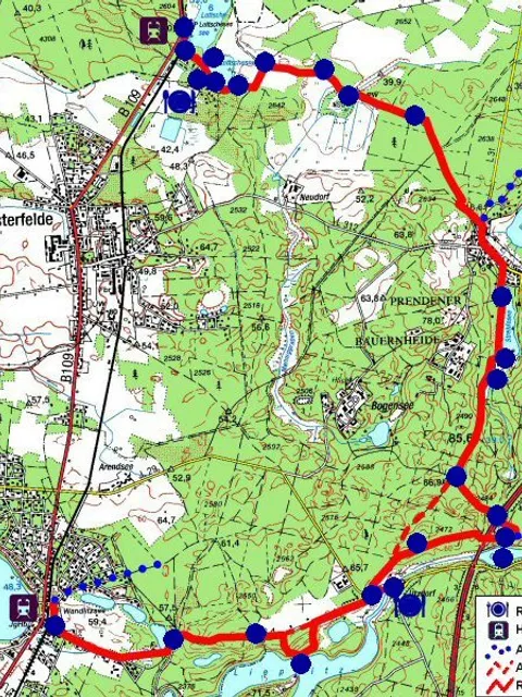 Wanderkarte (Bild: Berliner Forsten)