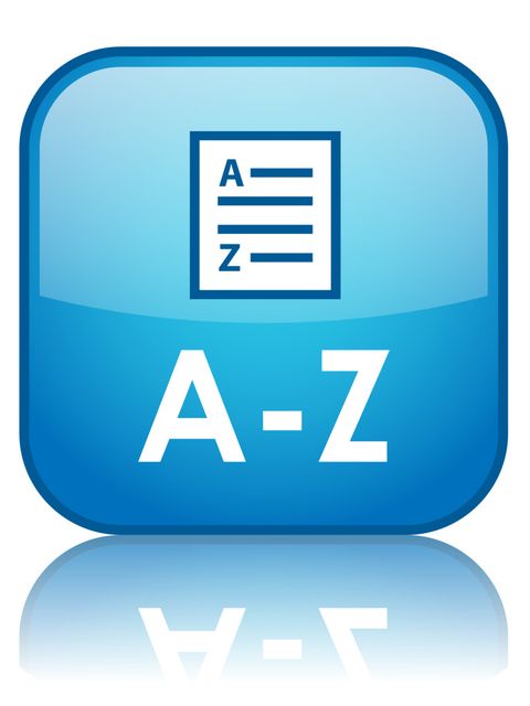 A-Z Liste als Button