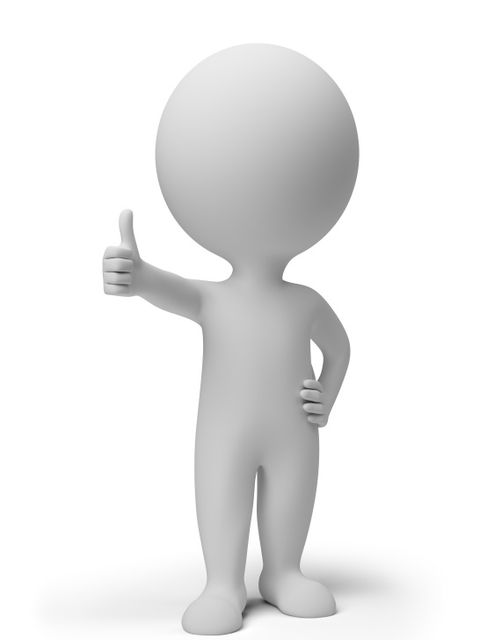 small people - positive pose