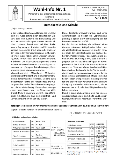 PR-Wahl-Info 1 (Bild: PR Spandau)
