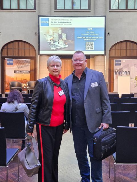 Frau Claudia Lemke und Herr Thomas Hutchison
