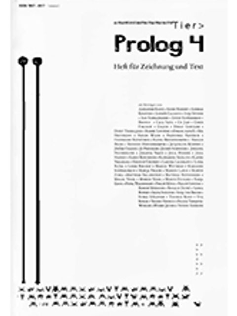 (Bild: Prolog - Heft für Zeichnung und Text / Anton Schwarzbach)