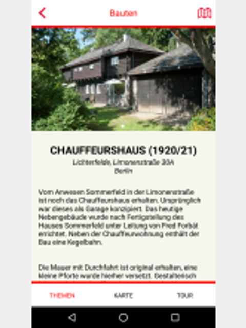 Denkmaldetail: Chauffeurshaus (Bild: Landesdenkmalamt Berlin)