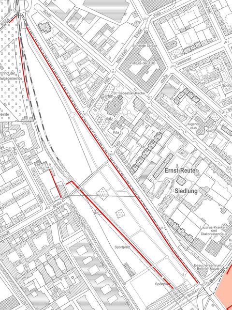 Alrededor de la estación Nordbahnhof (Imagen: Senatsverwaltung für Stadtentwicklung)