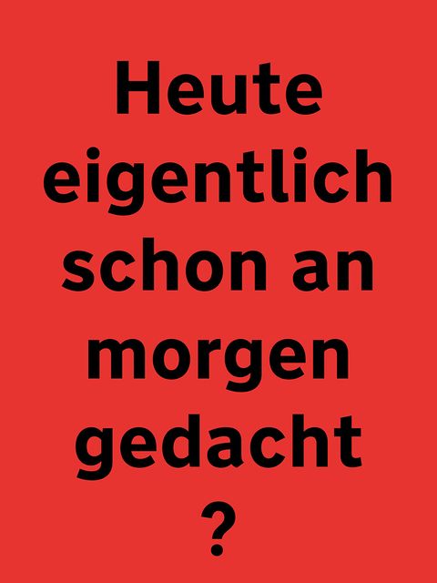 Ausstellung MehrWert Texttafel Morgen
