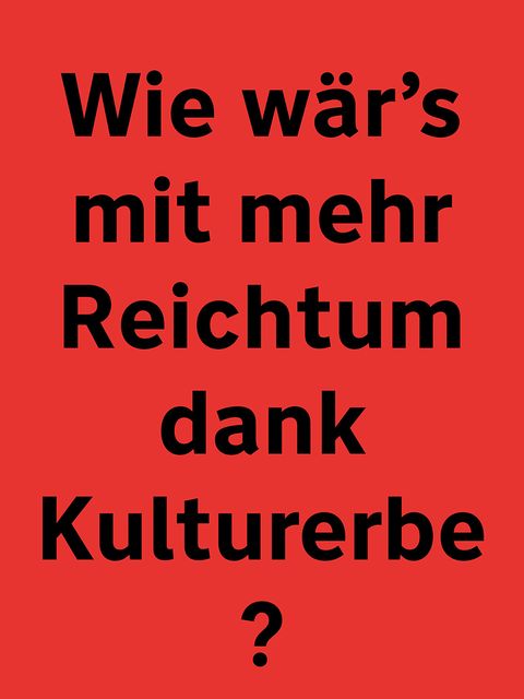 Ausstellung MehrWert Texttafel Reichtum