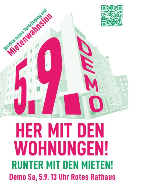 Plakat Mietendemo 2026