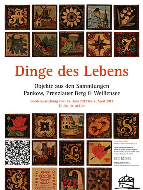Plakat: Dinge des Lebens (Bild: Museum Pankow)