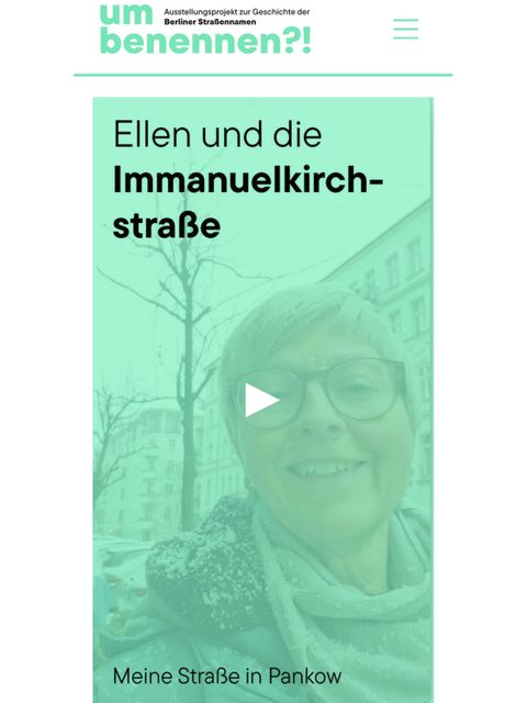 Filmprojekt: "Meine Straße in Pankow", Screenshot