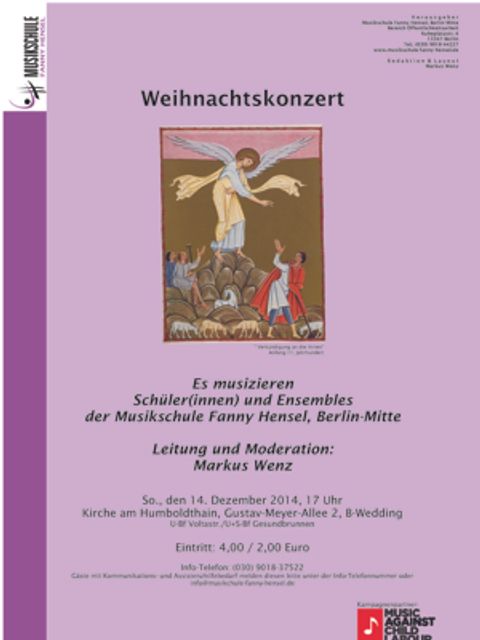 141214_Plakat Weihnachtskonzert