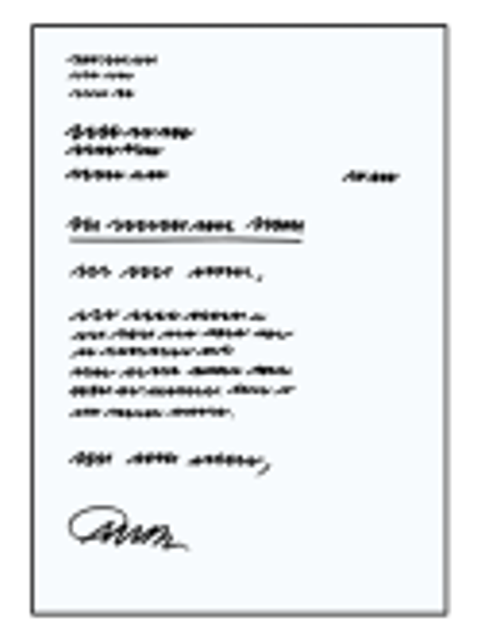 Grafik eines Schriftstücks