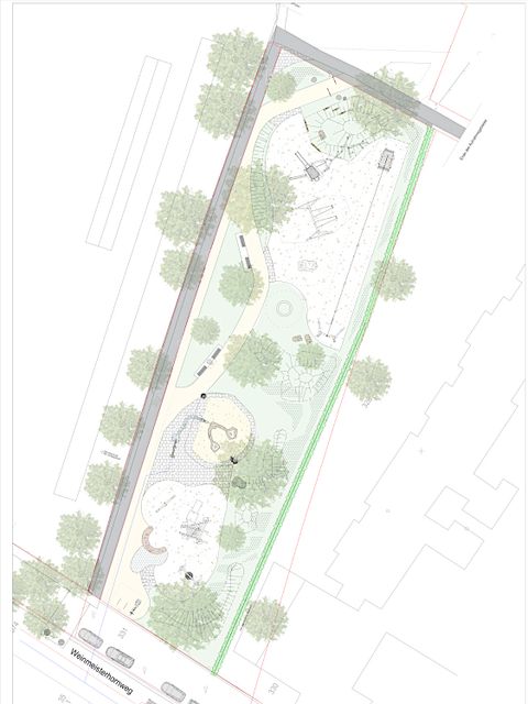 Entwurf zum Spielplatz Langes Becken