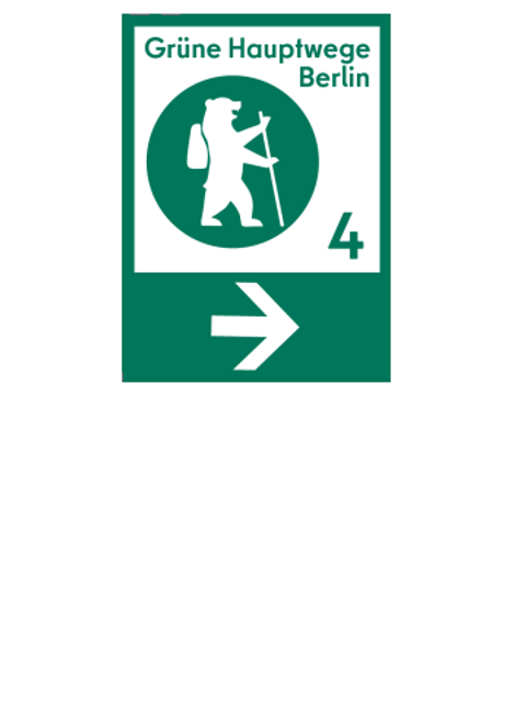 Grüne Hauptwege Berlin: Schild